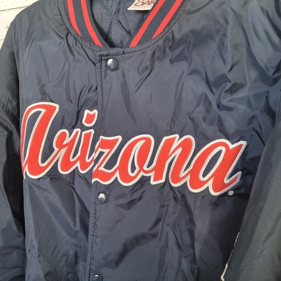 Vintage University of Arizona Baseball Jacket Size L NWT - Picture 3 of 7